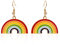 MALOYANVE Rainbow LGBT Pride Ohrringe für Frauen, einzigartige Emaille, bunte Regenbogen-Ohrringe, baumelnde, schwule und lesbische Ohrringe für Teenager, Mädchen, Schmuckgeschenke, Zink, unbekannt