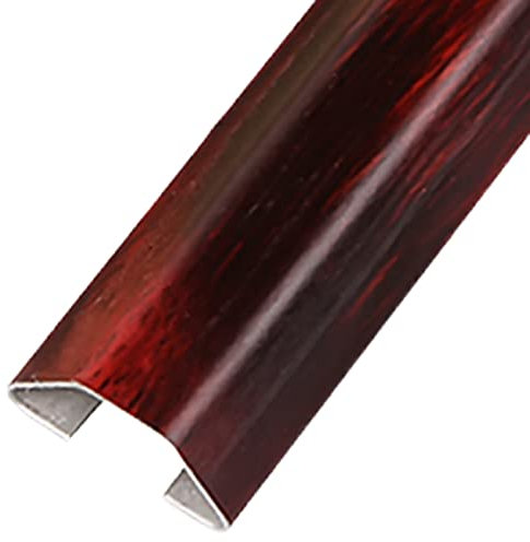 ZJMAMA Cord Cover Hiders, Stainless Steel Wood Grain Cable Concealer, Self Adhesive Waterproof Cable Raceway, Wall Mounted TV Wire Management (Color : Style 1, Size : 10x25x75mm)