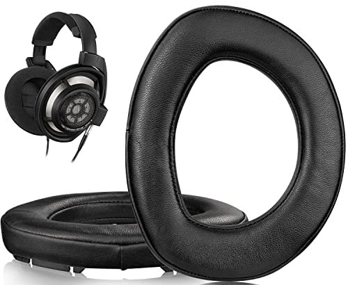 SOULWIT Lammfell Ersatz Ohrpolster für Sennheiser HD800/HD800S HD 800 Kopfhörer, Ersatzpolster mit geräuschisolierendem Gedächtnisschaum