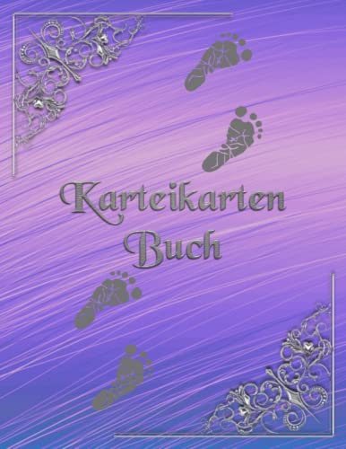 Karteikarten Buch mobile Fußpflege Karteikartenbuch Mobiles Fußpflegestudio Fußpfleger Podologie Praxis Patientenkarteikarten Podologe ... dokumentieren der Dienstleistungen Bunt 01