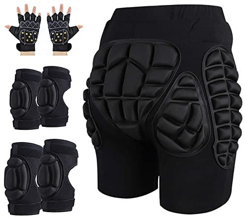 XUEBIN Pantalon De Protection pour Enfants Pantalon De Protection Rembourré 3D Short De Snowboard Respirant pour Le Ski Snowboard Cyclisme (Color : C1, Size : S)