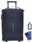 New Rebels Trolley Handgepäck Herren Damen IATA Reise Koffer Gepäck Bag Harper Pro 50 cm 30 L Schultergurt Trolly Weekender Over Night Sauna Tasche + Koffergurt (Black Noir (Schwarz))