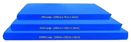 Crash Mat, Ultra Large Gym Mats, Landing, Tumbling, Critical Fall Height Tested to 3 Metres BS:EN1177 [Royal Blue, 3XL]