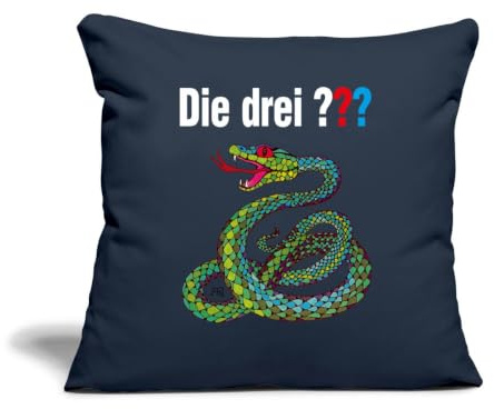 Die Drei Fragezeichen und die singende Schlange Kissenbezug 45x45 cm