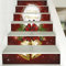 6 x Weihnachts-Treppen-Aufkleber, 100 cm B x 17,8 cm H, selbstklebend, abnehmbare Fliesen-Treppenerhöhungen, Aufkleber, Dekor, abziehen und aufkleben, für Steigleitungen, Frohe Weihnachten Glocke