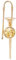 Posaune Posaune Geschenke Vergoldung Einzigartige Vergoldung Musikinstrument Brosche Dekoration mit Box(Posaune) (Posaune)