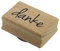 Artoz Stempel – Holzstempel – „Danke“ – 50 x 30 mm – Motivstempel zum Kartenbasteln für Einladungen, Geburtstag, Grüße