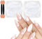 Allstarry White Pearl Chrome Nail Powder, 2pcs Iridescent Aurora Powder Metallic Mirror Effect Glitter Powder Pearlescent Ice Transparent Mermaid Pigment Dust for Gel Polish Nail Art Decoration