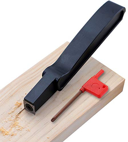 BomDog Drehmeißel, Hartmetall-Holzdrehwerkzeug, Mini-Schaber, Holzbearbeitung, Entgraten, Kleines Schaberwerkzeug, Aluminiumgriff, Hartmetallklinge, Entgratungswerkzeug