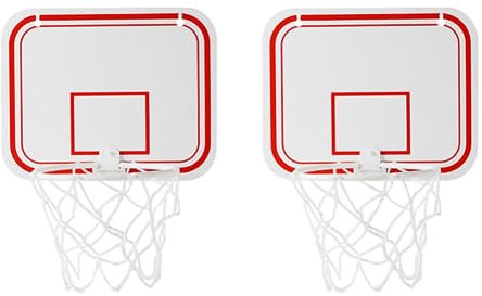 Epodmalx Lot de 2 clips de panier de basket-ball pour poubelle de bureau, petit panier de basket