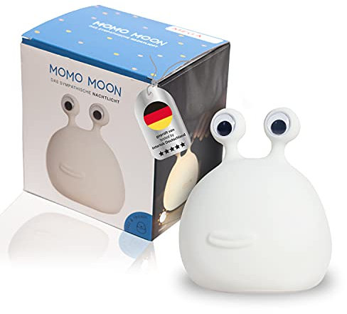 MegaLight LED Nachtlicht Kinder | Nachtlicht Baby ohne verschluckbare Kleinteile | Stilllicht dimmbar | Nachtlampe für Kinderzimmer Touch USB | Momo Moon