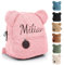 Personalisierte Rucksack Kinder mit Gestickt Name, Mini Kinderrucksack für Mädchen Junge, Kita Rucksäck Kleinkind, Klein Teddy Bär Kindergartenrucksack Schulranzen Tasche für Kindergarten (Rosa)