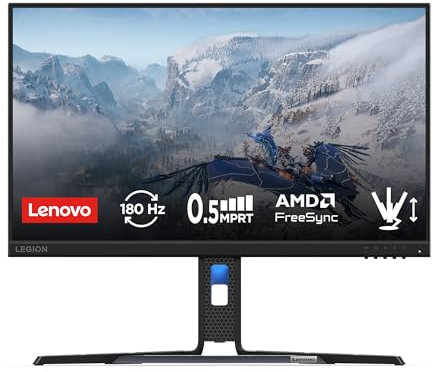 Lenovo Legion R24e 23.8 inch Gaming Monitor | Full HD, 1080p, 180Hz, IPS, 0.5ms, HDMI, DP | AMD Freesync | PS, Xbox, PC screen
