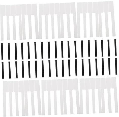 Parliky 88Pcs Piano Keytops Replacement Practical Piano Accessories for Musicians Suitable for Repairing and Personal Use Workmanship for Performance