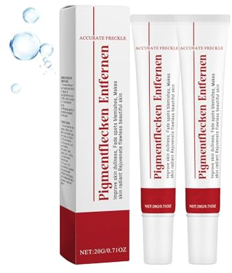 Aufhellende Sommersprossencreme, Gesichts- und Körperserum zur Entfernung dunkler Flecken, Feuchtigkeitscreme gegen Pigmentflecken, aufhellende Körpercreme gegen stumpfe Haut (2pcs)