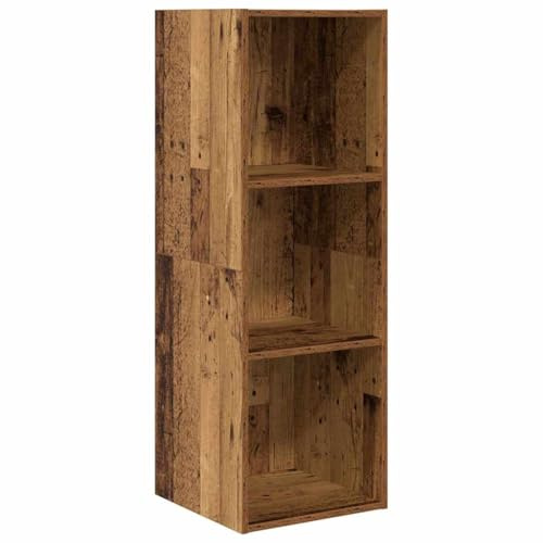 vidaXL TV Cabinet Old wood 37 x 37 x 107 cm Engineered wood, Living Room Storage, Modern Wall-Mounted Cabinet, Compact Entertainment Unit, Decorative TV Stand, Sleek Design Organizer