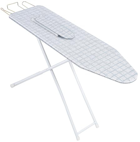 sexaoalx 42 inch Ironing Board, Full-Size Foldable Ironing Board, Foldable Household,with Heat-Resistant Cover(Shipment from the UK) Blue