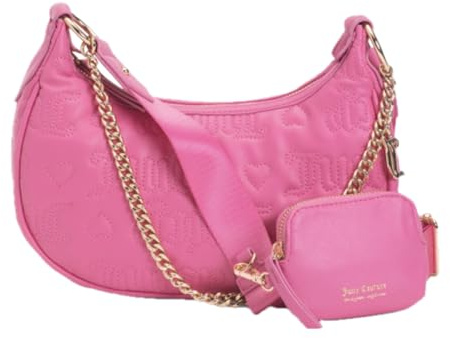 Juicy Couture Juicy Puff Halbmond für Damen, Pink, Einheitsgröße, Umhängetasche
