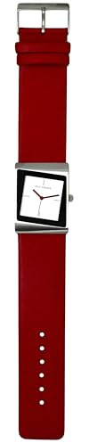 Rolf Cremer Style II Armbanduhr, Edelstahlgehäuse 29 x 38 mm, Lederarmband 26 mm, Quarzwerk, Mineralglas, Wasserdicht 3 Bar, Modell 500052
