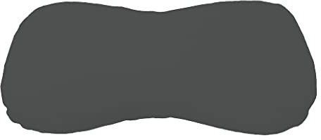Dukal | Bezug für Schlaraffia Premium Geltex Kissen | 35 x 70 cm | aus hochwertigem DOPPEL-Jersey | 100% Baumwolle | Farbe: anthrazit