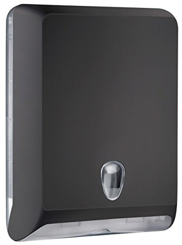 Handtuchspender, Papierhandtuchspender, Falthandtuchspender Schwarzsoft touch Oberfläche für 400-800 Blatt