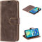 Mulbess Handyhülle für huawei P30 Lite Hülle Leder, huawei P30 Lite Handy Hülle, Vintage Flip Handytasche Schutzhülle für huawei P30 Lite New Edition Case, Kaffee Braun