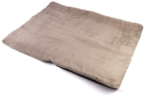 vitazoo Heizmatte für Tiere – 100 x 70 cm – Thermokissen selbstheizend für Hunde – Heizdecke maschinenwaschbar für große Hunde – Grau