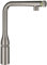 Grohe Essence SmartControl mezclador de fregadero con SmartControl, spray de enjuague con chorro laminar, Color: grafito duro cepillado