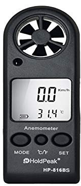 TopHomer Digital Anemometer Handheld Windgeschwindigkeitsmesser zum Messen der Windgeschwindigkeit, hohe Präzision, Messung für Windsurfen, Segeln, Angeln, Outdoor-Aktivitäten