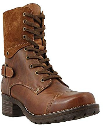 Boots Stivaletti Stivali Donna Scarpe Donna Moda Casual Tacchi Quadrati Stivaletti Corti Slip On (38,caffè)