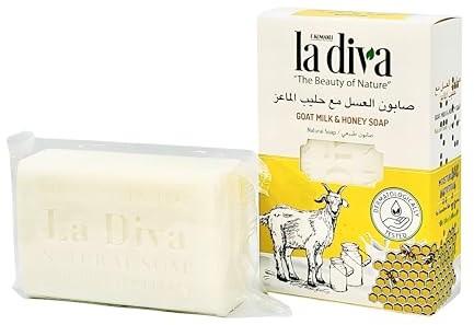 SEIFENWÜRFEL ZIEGENMILCH UND HONIG 100 g - LA DIVA