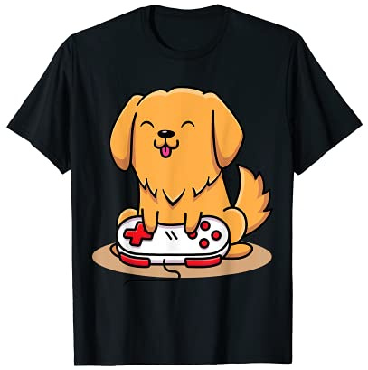 Cute Gaming Dog Video Game Computer Video Game PC T-Shirt