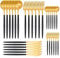 AIBAOBAO 30 teilig Besteckset für 6 Personen, Besteckset, Besteck aus Edelstahl mit Messer Gabel Löffel, Schwarzes Gold Besteck Set, Gabeln, Löffel, Kuchengabeln, Tee-/ Kaffeelöffel Essbesteck