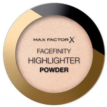 2 x Max Factor Facefinity Highlighter Powder Sealed, Weightless, Luminous Glow, Long-Lasting - 001 Nude Beam