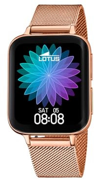 Montre Lotus pour Homme 50033/1 Smartwatch Boîtier en Alliage Rose Bracelet en Acier Inoxydable Rose