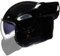 ILM Motorradhelm Integralhelm Klapphelm Fullface Helm Herren Damen ATV UTV mit 180° Umkehrbarer Kinnschutz ECE Model-B707,Schwarzer Glanz, XL
