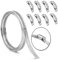 12Ft Hose Clamp Assortment Kit DIY, 304 Stainless Steel DIY Metal Straps with 8 Stronger Fasteners, Large Adjustable Worm Gear Band Hose Clamps Screw Clamps Duct Pipe Metal Clamp Strapping.