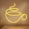 CoolGift Mart Coffee Neon Sign - Dimmable LED Cafe Light for Wall Decor, USB Powered, Aesthetic Decoration for Cafe, Kitchen, Coffee Shop, Bar Gifts for Coffee Lovers, Friends, and Family