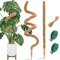 Moss Poles 122cm/63cm(25inches/48inches), 2 pcs Bendable Moss Poles Outdoor Indoor Climbers Plant Support Coconut Fiber Totem Pole Plant Mount for Train Potted Creepers to Grow Upward