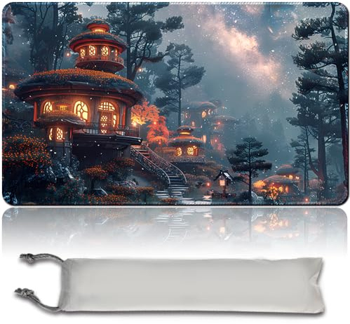 Brettspiel MTG Playmat + Freie wasserdichte Tasche, Genähte Kanten, Ideal Für Kartenspiel-Enthusiasten TCG Playmat Mouse Pad MTG Spielmatten Mit Zonen (Original Playmat) (MTG 30 (10),No Zone)