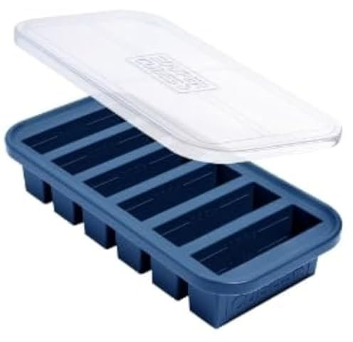 Souper Cubes 1/2 cup silicone freezer mold, perfect for storing soups, sauces, juices, desserts, vitamin preparation and more, freezer portion mold to prepare