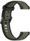 Yikamosi Compatibile con Garmin Forerunner 165 Cinturino per Donne e Uomini,Doppio colore Sgancio Rapido Silicone Chiusura in Metallo Cinturino di Ricambio per Forerunner 165,Nero/Verde Militare