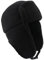 Russische Mütze Uschanka Russische Mütze Männer Frauen Unisex Warme Winter Bomber Hüte Ohrenklappen Kunstpelz Ohrenklappen Trapper Schnee Sowjetische Mütze, Schwarz, 59-60 cm