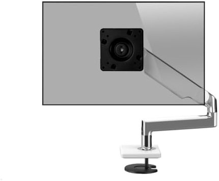 Humanscale M2.1 Monitor Tischhalterung gerade mit Durchschraubbefestigung (weiß)