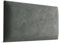 Muralo - Samt Wandkissen Stoff Polster-Paneel für Schlafzimmer Wohnzimmer Bett Wandpolster Bettkopfteil Lendekissen Modern Luxus Gepolstert Magic Velvet (Grau, 50 cm x 30 cm)