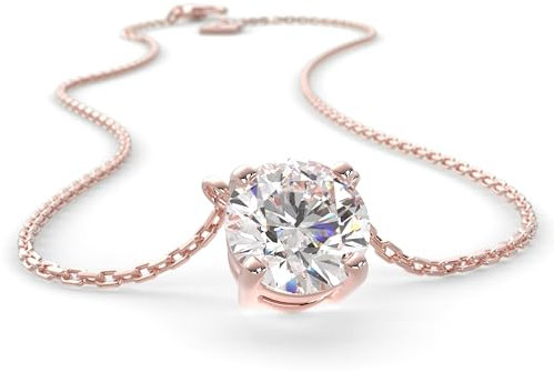 SERASAR Collana In Oro Rosa Acciaio Inossidabile 18 Carati Oro Vero Collana In Oro Rosa Gioielli Da Donna Collana Ragazze Collana Donne Collana Girocollo San Valentino Regali Di Compleanno Per Donne