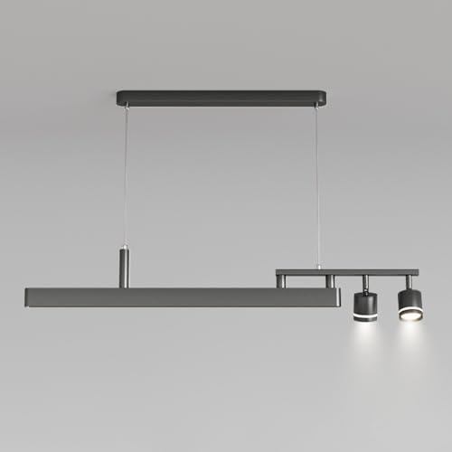 Jadssox Lampadari a sospensione per isola della cucina, lampade a sospensione dimmerabili a LED, lampadari moderni nordici con faretti ruotabili a 180°, lampadari sospesi sul comodino della sala da pr