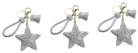 VALICLUD Clé Etoile 3 Pièces - Ornements Charmes De à Main Pendentif Étoile Suspendu Pendentif à Main - De - Personnalisés Silver