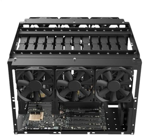 Mining Rig Frame | PC Frame Computer Case | Open Air Testbench, Stackable Rack Stand, Desktop Chassis, Crypto Coin Currency Mining Accessories, Use with GPU and Mining Hardware