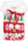 Ldabrye Weihnachten Wein Flasche Abdeckung Kragen Taste Mantel Wein Flasche Pullover Gestrickte Champagner Flasche Tasche Weihnachten Party Wohnkultur